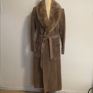 Vintage Bonwit Teller Genuine Suede Leather Coat